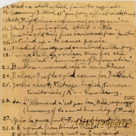 Munro Letters- 1916 May 8- from G. B. Chisholm to Melville Munro