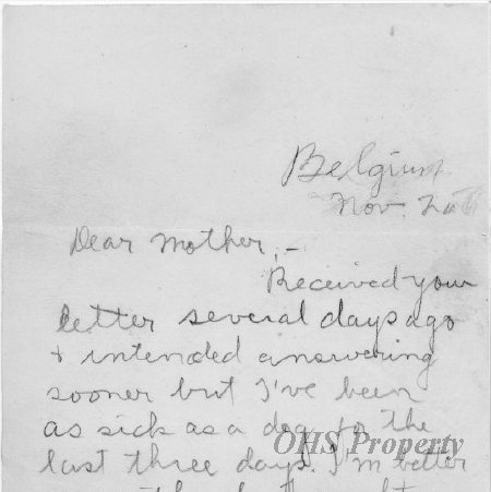 Munro Letters- 1915 Nov 27- Gordon Munro to Jessie Munro