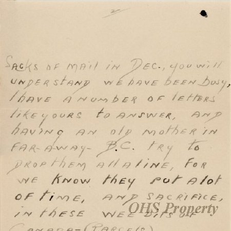 Munro Letters- 1918 Jan 3- from Sgt. Borton to Jessie Munro