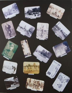 montage of post cards